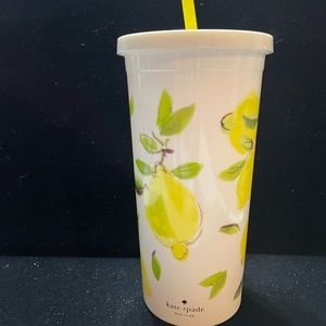 Kate Spade lemon design large tumbler